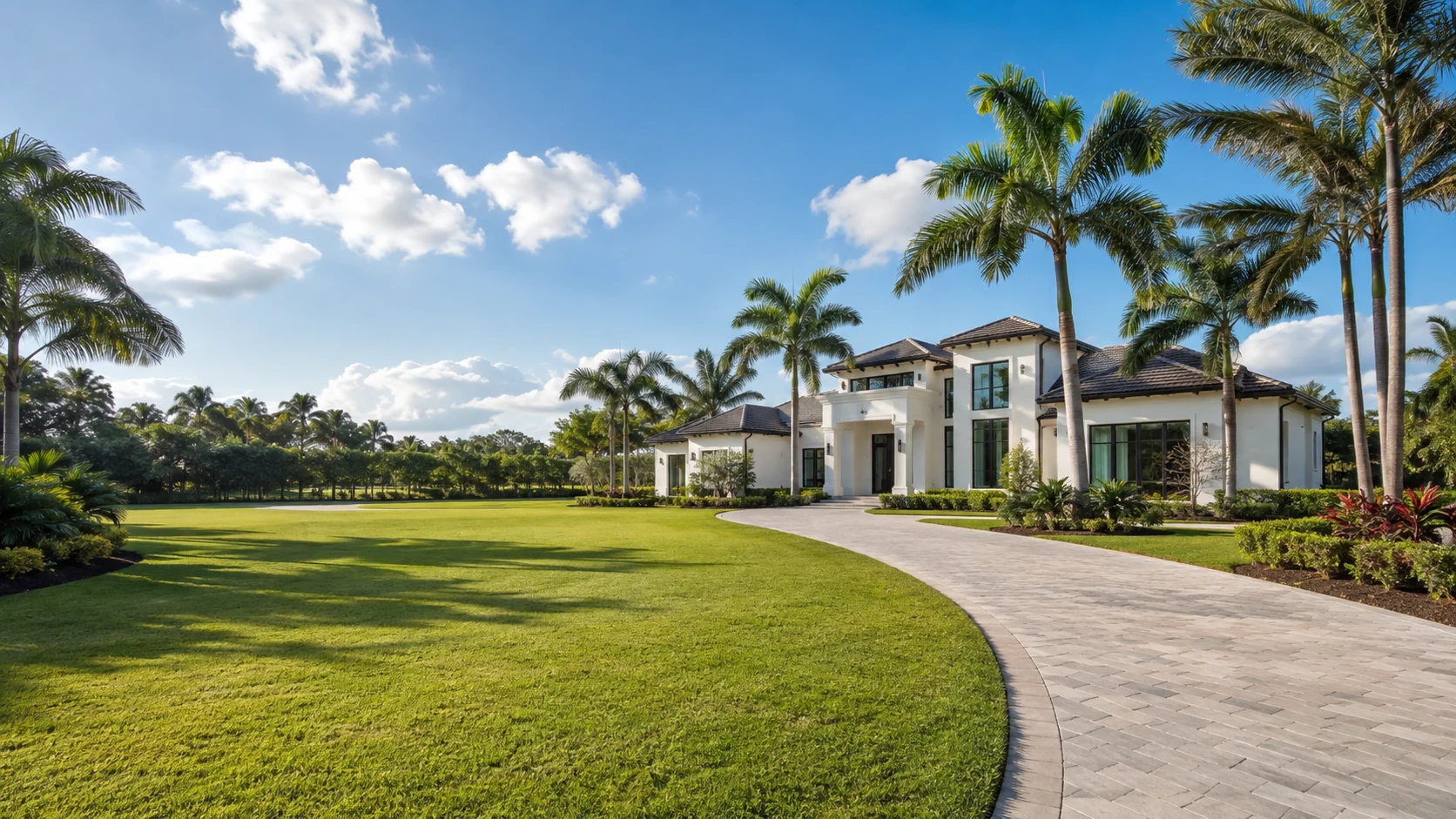 Large South Florida estate in Southwest Ranches, Florida with clean windows